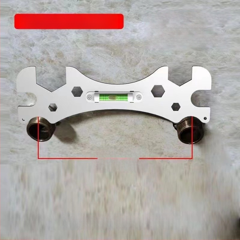 Ключ за душ и нивелир – двуфункционален инструмент, неръждаема стомана, матово покритие