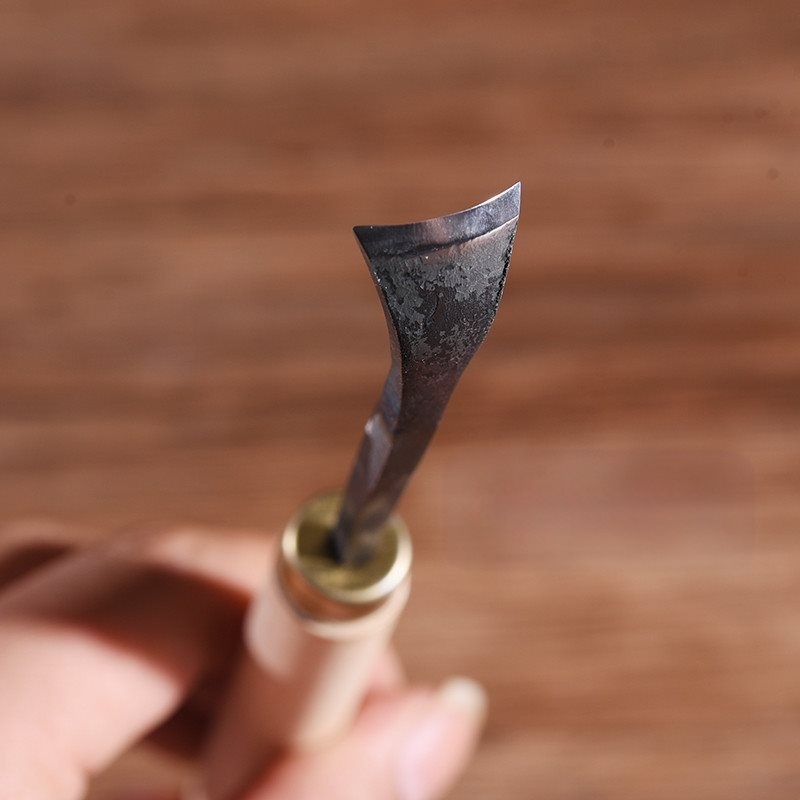 Medžio drožybos įrankiai, rankų darbo rinkinys šaukštams ir plokštėms, pasukama galva, apvalus peilis