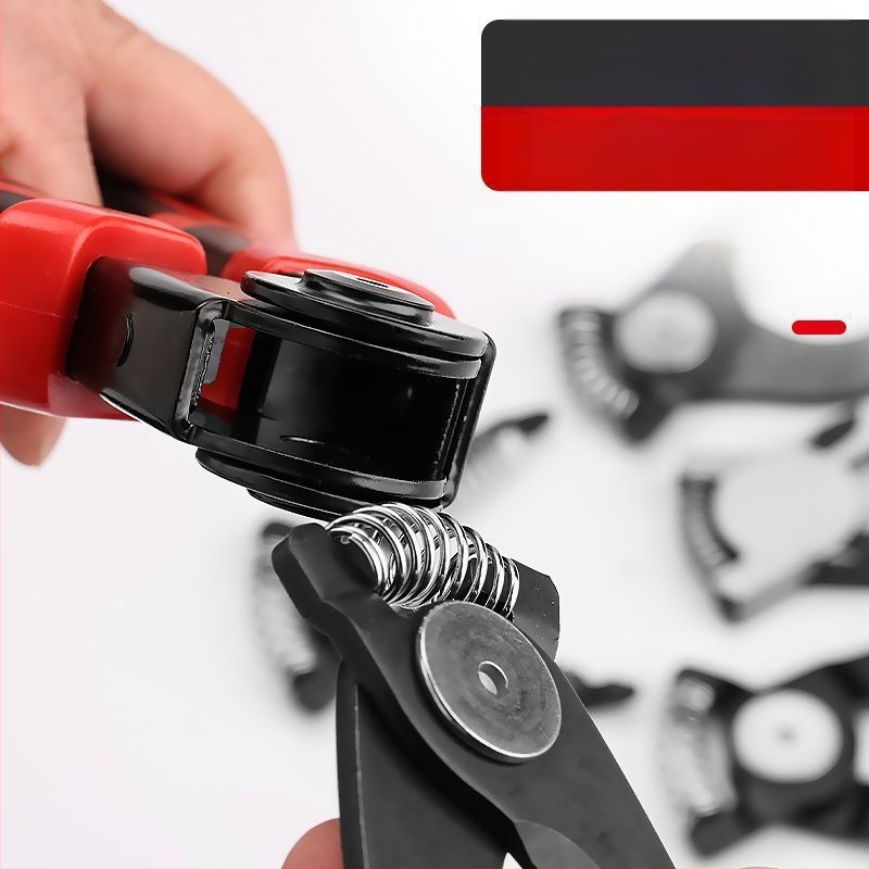 Cinci în unu: set de clește cu capete interschimbabile pentru dezizolarea, ruperea și tăierea firelor, oțel unelte, greutate 0.9