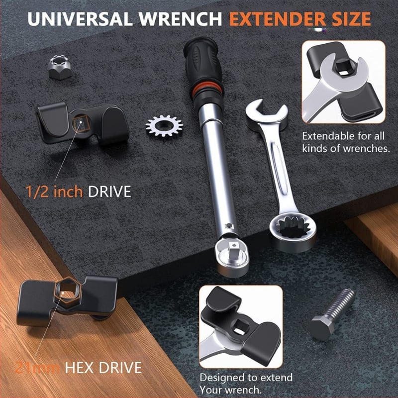 Адаптер за конвертиране на гаечен ключ, удълнител и драйвер за автомобилна поддръжка