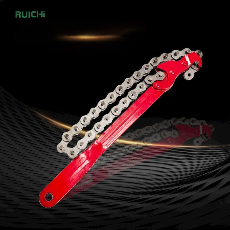 Регулируем ключ за филтър на масло с верижен дизайн – двупосочен, инструментална стомана