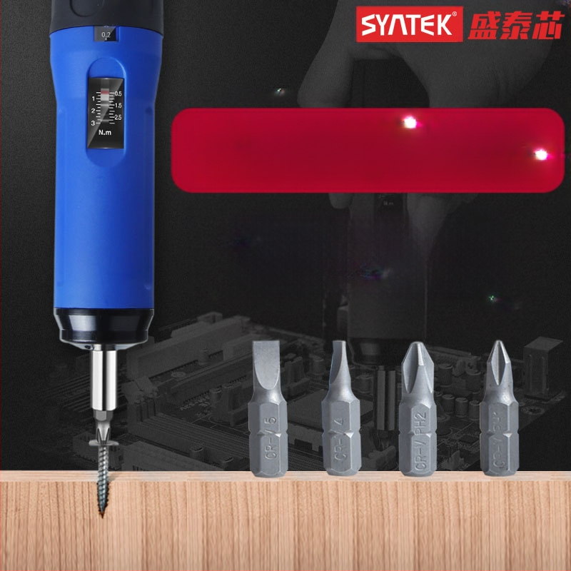 SYNTEK ключ за въртящ момент с цифров дисплей, предварително регулируем, диапазон 0.1–6 Nm, деление 0.01 Nm, модел SKNQ