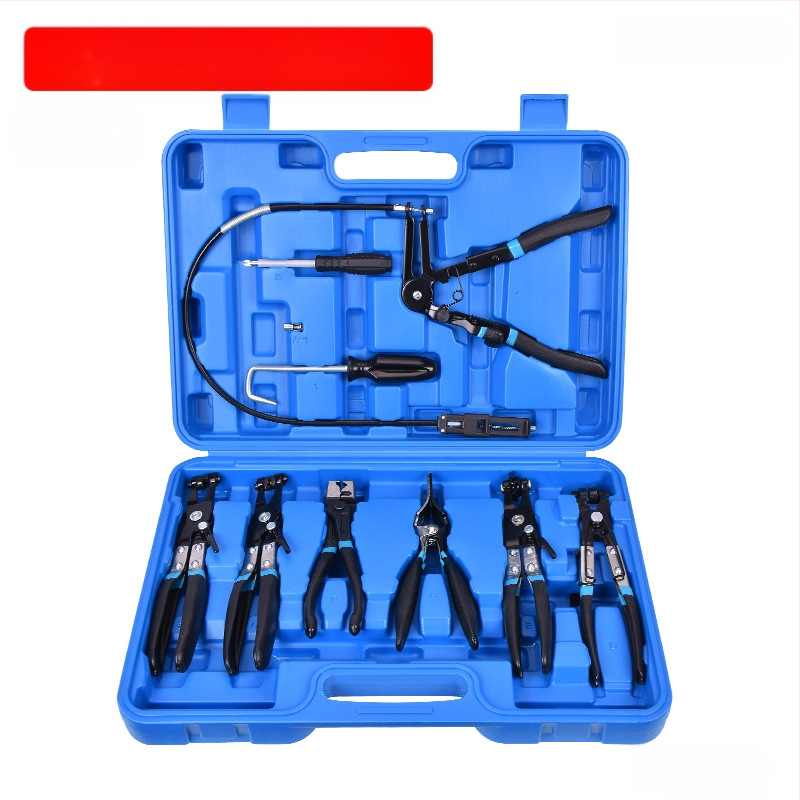 9-частен комплект клещи за стягане на водни тръби в автомобил, хром-ванадиева стомана