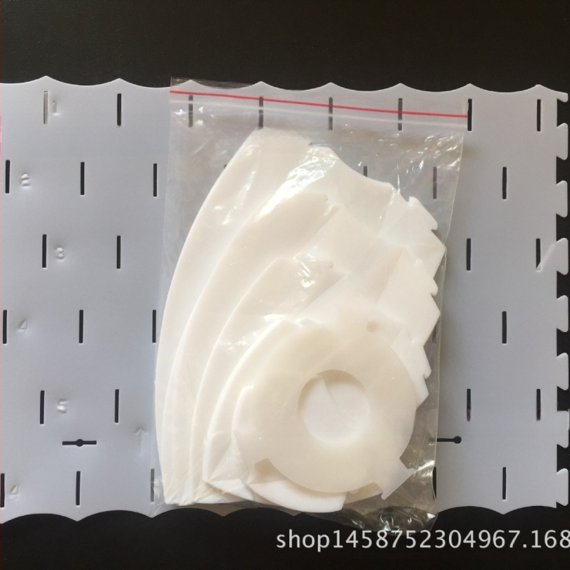 Αβαζούρ λαμπτήρα με έξι στρώσεις διακόσμησης λωτού, για σαλόνι και επιτραπέζιο φωτιστικό, πλαστικό, συμβατός με Ε27, πάχος 0,5 mm, βάρος 0,38 kg