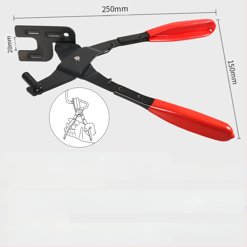 Многофункционален инструмент за демонтаж на изпускателна тръба с гумена глава; 45# стомана; тегло 0.34 кг