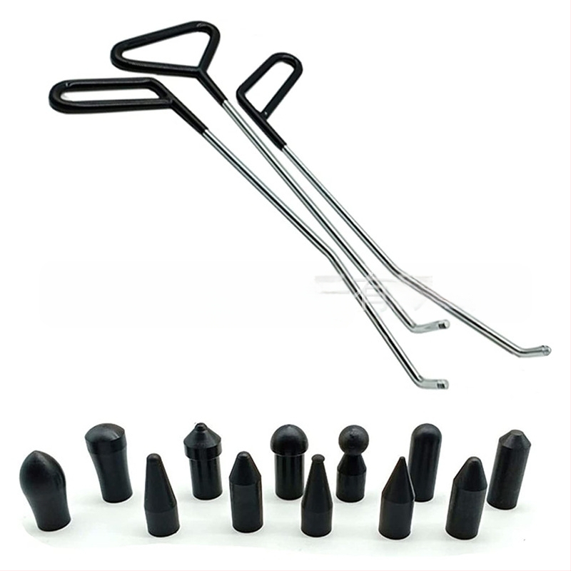 Ремонтен лост за вдлъбвания по автомобил – Материал: Alloy steel, carbon steel; Комплект: 16 части; Предназначен за автомобили и мотоциклети