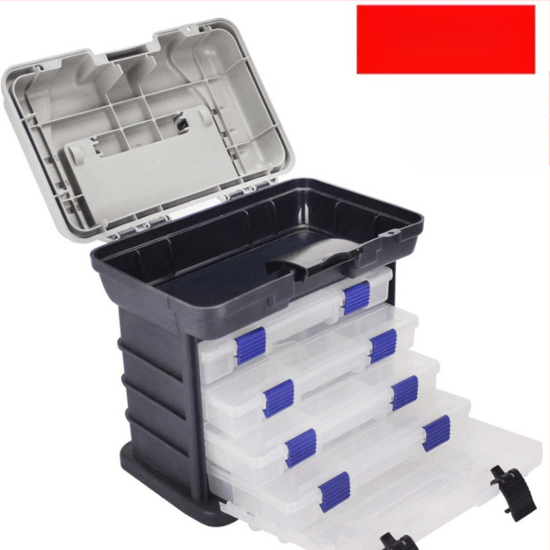 Lure No.7 Žvejybos dėžutė, 4 sluoksnių PP konstrukcija, Talpa žemiau 9