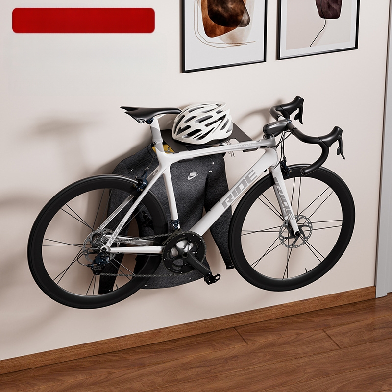 Стенно държач за велосипеди – вътрешен паркинг, модел 2001-1; материали: въглеродна стомана и бамбук; тегло 3 кг; подходящ за велосипеди, планински велосипеди и сноубордове