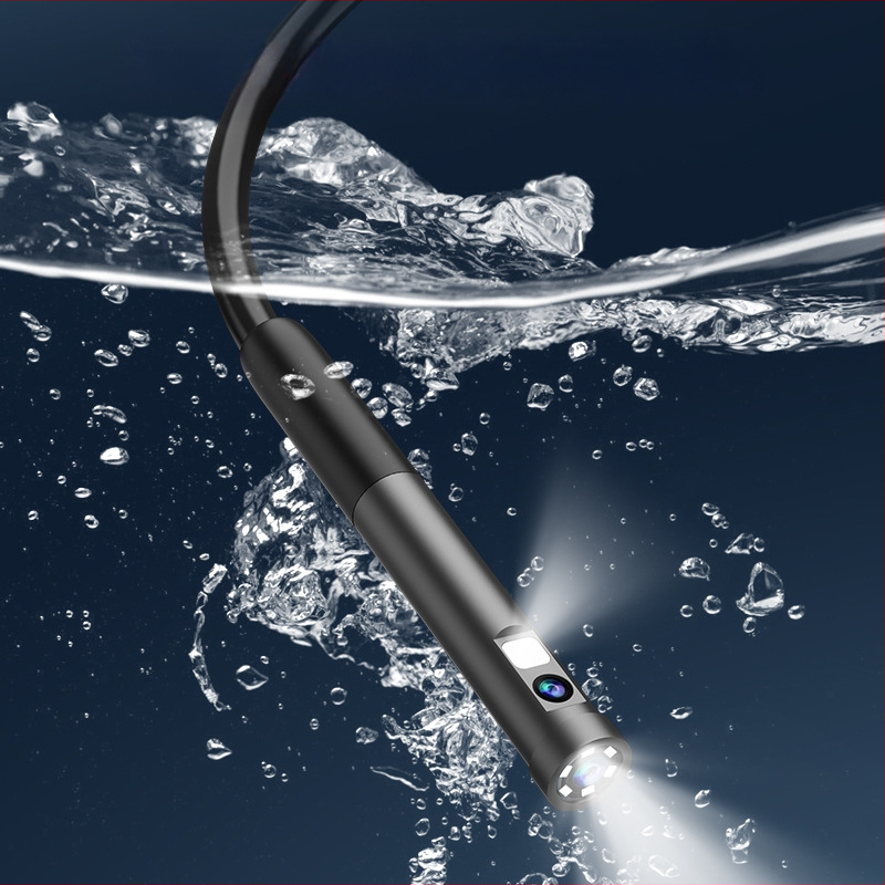 Endoskop s dvostrukim lećama za auto popravak i industrijske cijevi, model W300, 5,5 mm sonde, radna duljina 1000 mm, IP67 vodootporan, 68° vidno polje