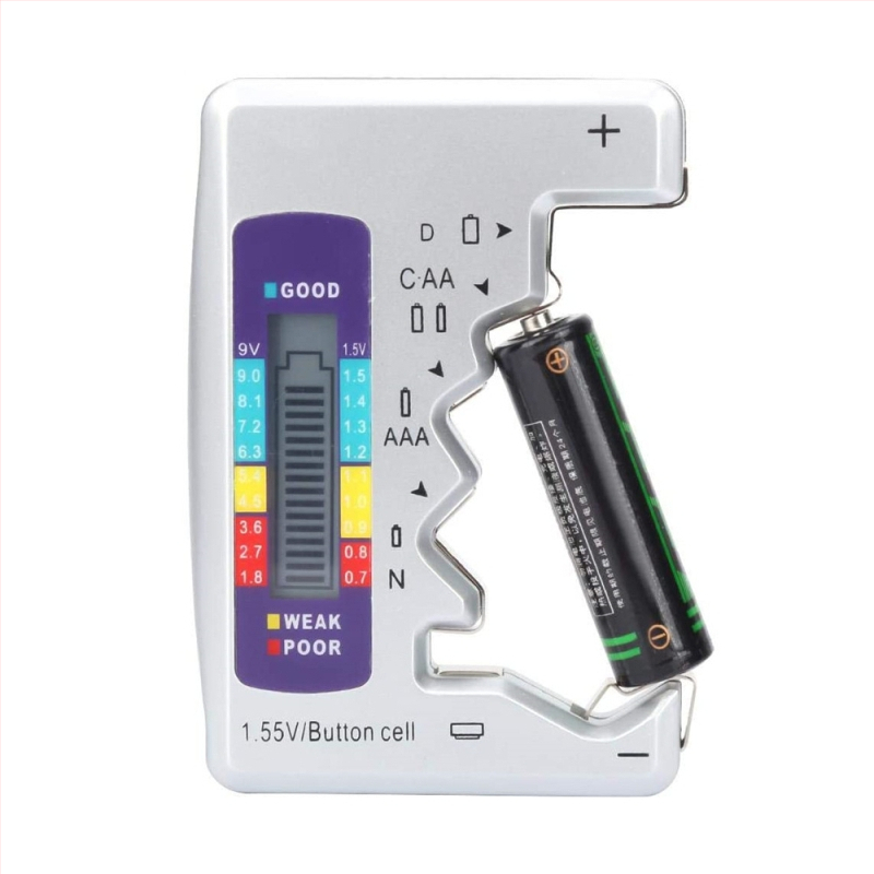 BT-886 skaitmeninis baterijų įtampos testeris su LCD ekranu, modelis BT-886, matavimo diapazonas 1.55