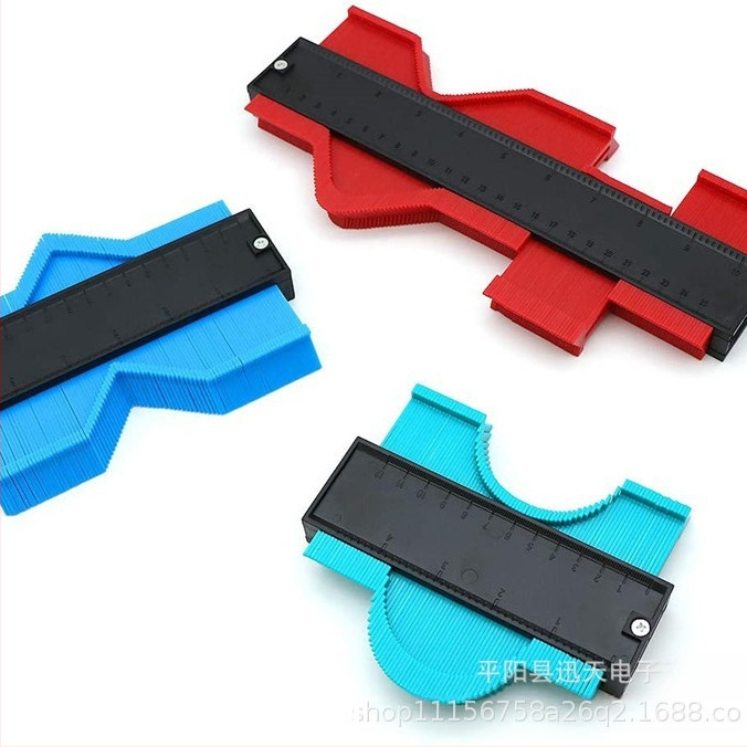 Ραδιάν χάρακας περιγράμματος — Xuntian 214, πλαστικό, εύρος μέτρησης 124, γωνιακός χάρακας