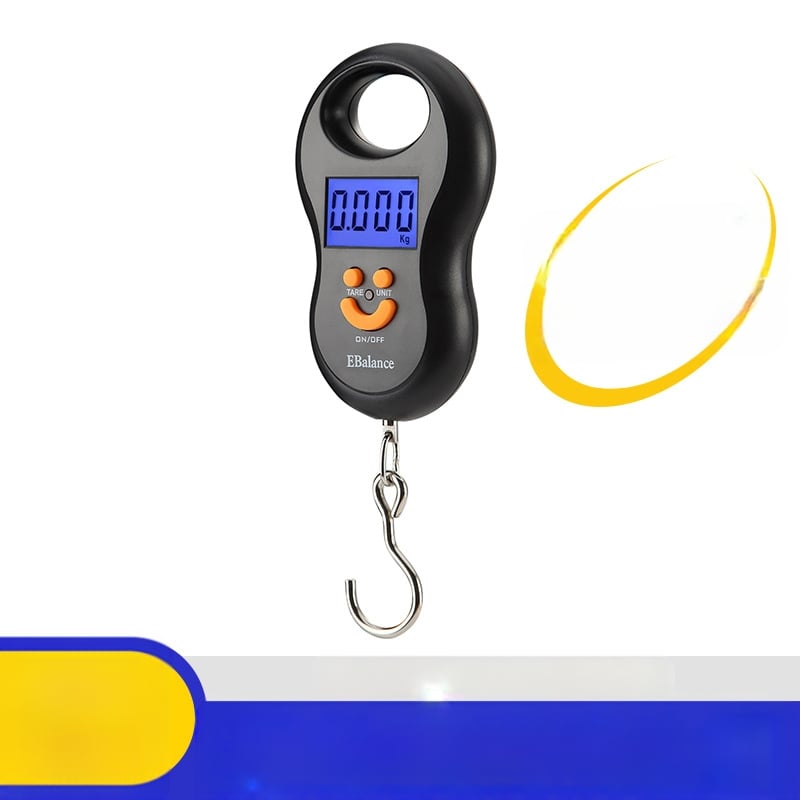 Namų nešiojamosios skaitmeninės svarstyklės DH-C023, 50 kg/10 g, elektroninis matavimas, maitinimas 2×AAA, daugiafunkcinės