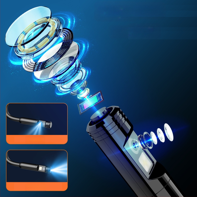 Φορητό βιομηχανικό ενδοσκόπιο με οθόνη HD 4,3 ιντσών και φακό 8 mm (IP67 • 1080p • 2000mAh • 3–4 ώρες)