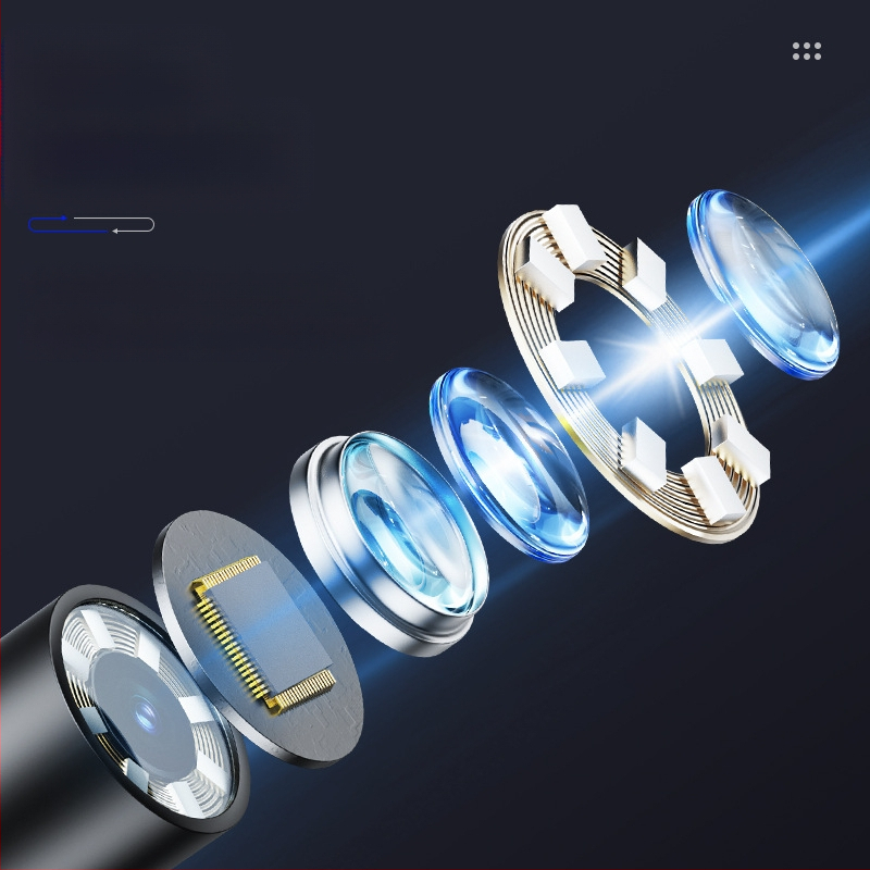 Ručni boreskop s 360° rotacijom, industrijska upotreba, 7,9 mm sonda, radna duljina 1000 mm, IP67 vodootporan, 2 MP