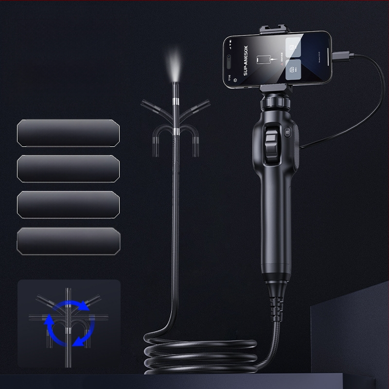 Ručni boreskop s 360° rotacijom, industrijska upotreba, 7,9 mm sonda, radna duljina 1000 mm, IP67 vodootporan, 2 MP