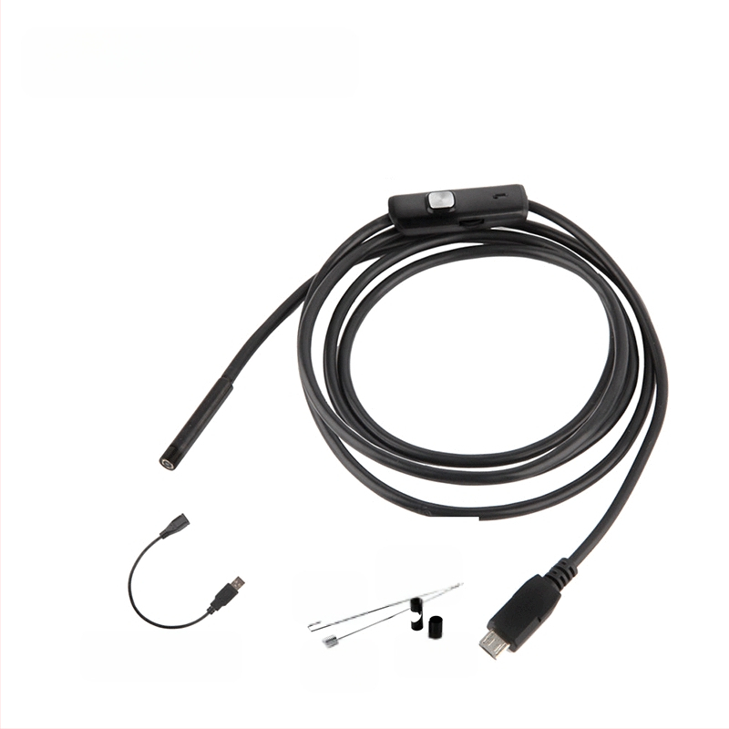 AN97 Android endoskopkamera automobiļu un rūpnieciskajai pārbaudei, IP67 ūdensizturīgs, 0.3MP, 65° skata leņķis, 6 LED apgaismojums