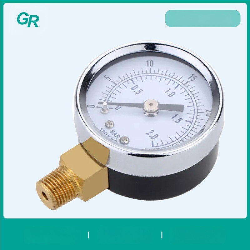 Preciziškas slėgio matuoklis su radialiniu jungtimi, diapazonas 0-0.2, tikslumas 2.5, aplinkos temperatūra -25 iki 55, modelis Y-40A