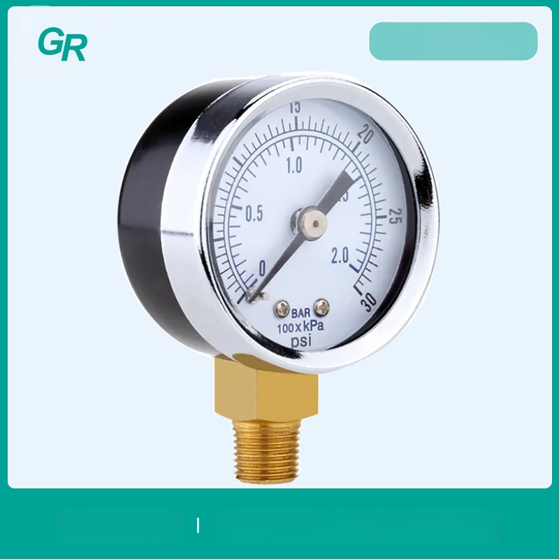 Preciziškas slėgio matuoklis su radialiniu jungtimi, diapazonas 0-0.2, tikslumas 2.5, aplinkos temperatūra -25 iki 55, modelis Y-40A