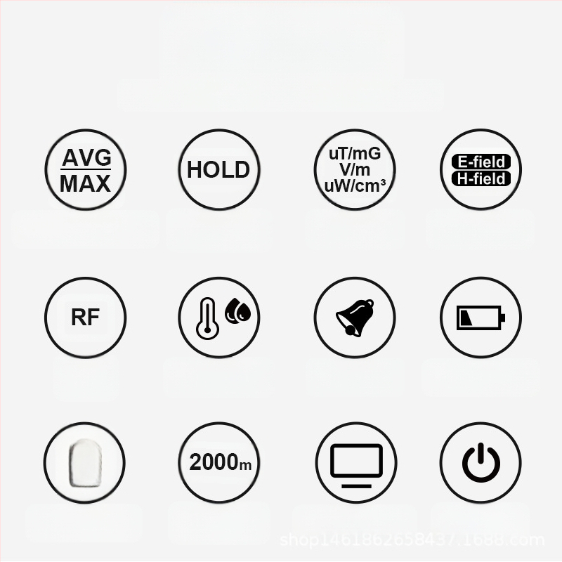 MESTEK EMF02R Електромагнитен детектор за високочестотни полета, домашна употреба, тегло 0,2 кг