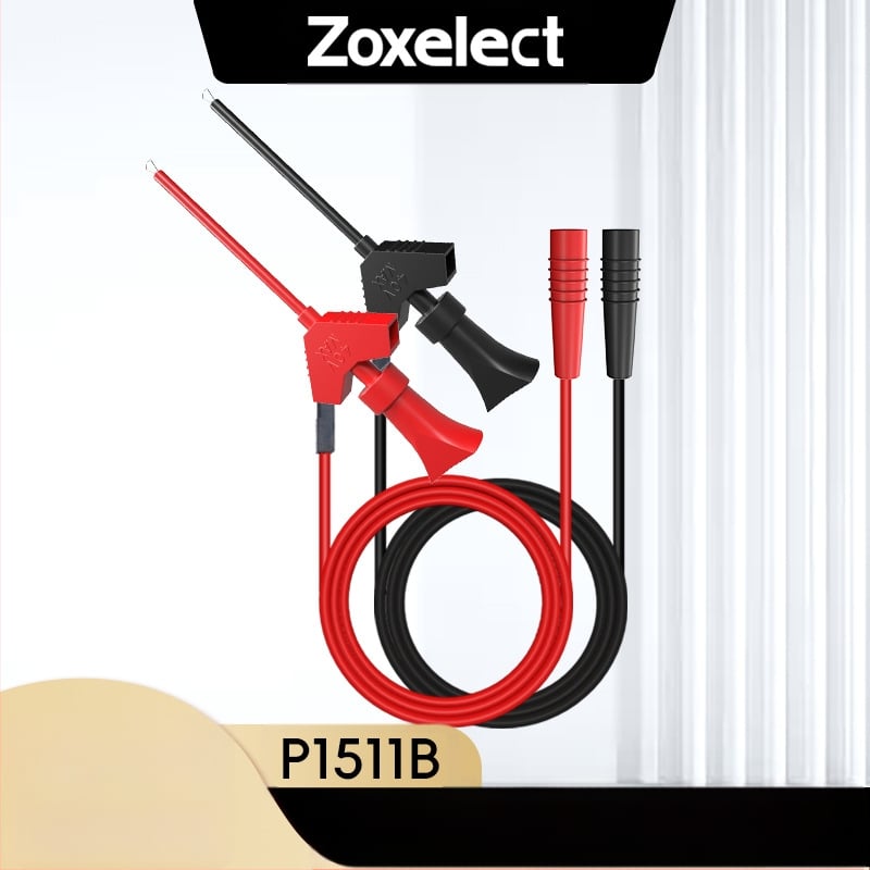 Zoxelect P1511B IC δοκιμαστικό κλιπ με καλώδιο σιλικόνης, inline 2mm άκρη μέτρησης (Υλικό: PA copper silica gel; Χρήση: Ηλεκτρονικές μετρήσεις; Παραμετροποίηση: Ναι)