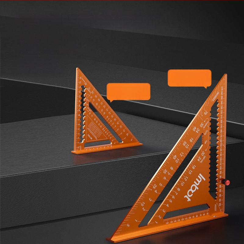 Imbot Алуминиева сплав Триъгълник за дървообработване, 45° – Висока прецизност, Многофункционален, Удебелен дизайн