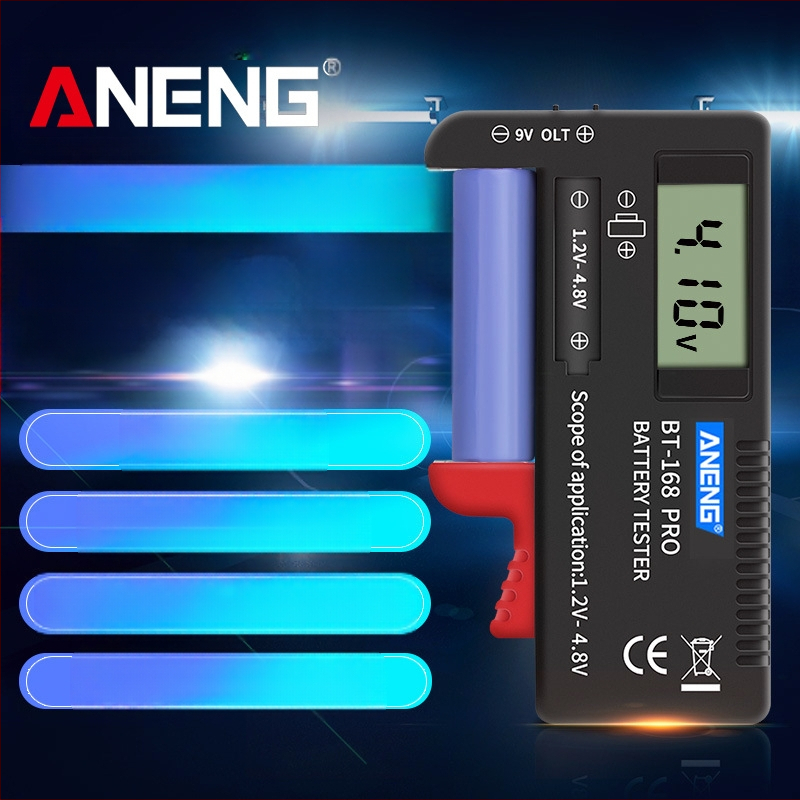 BT168D PRO Nešiojamas baterijų testeris 18650 ląstelėms su įtampos matavimu
