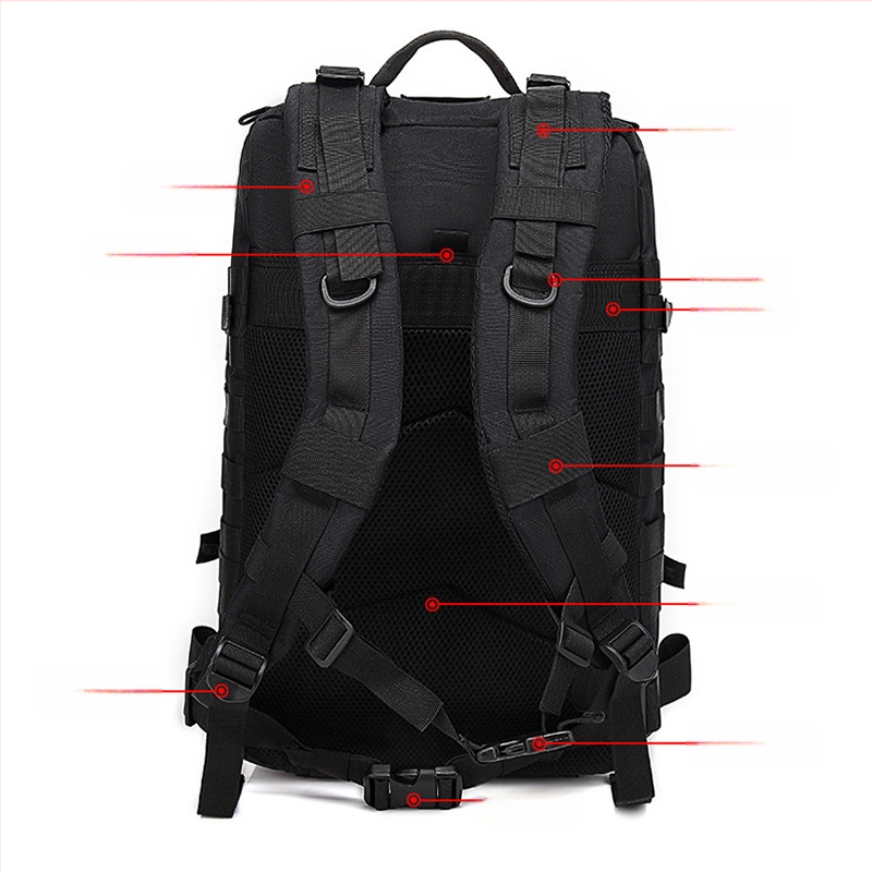 Тактическа камуфлажна раница за планински походи и каране на велосипед с мрежест джоб, модел Military bag, произход: Jinhua, Zhejiang; марка: Other