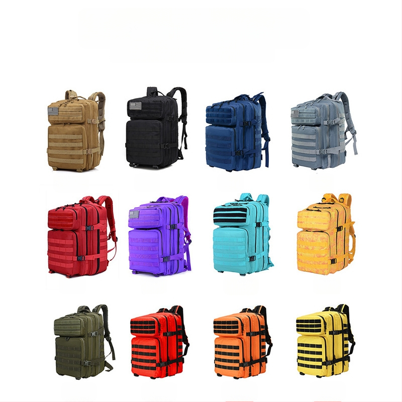 Тактическа камуфлажна раница за планински походи и каране на велосипед с мрежест джоб, модел Military bag, произход: Jinhua, Zhejiang; марка: Other