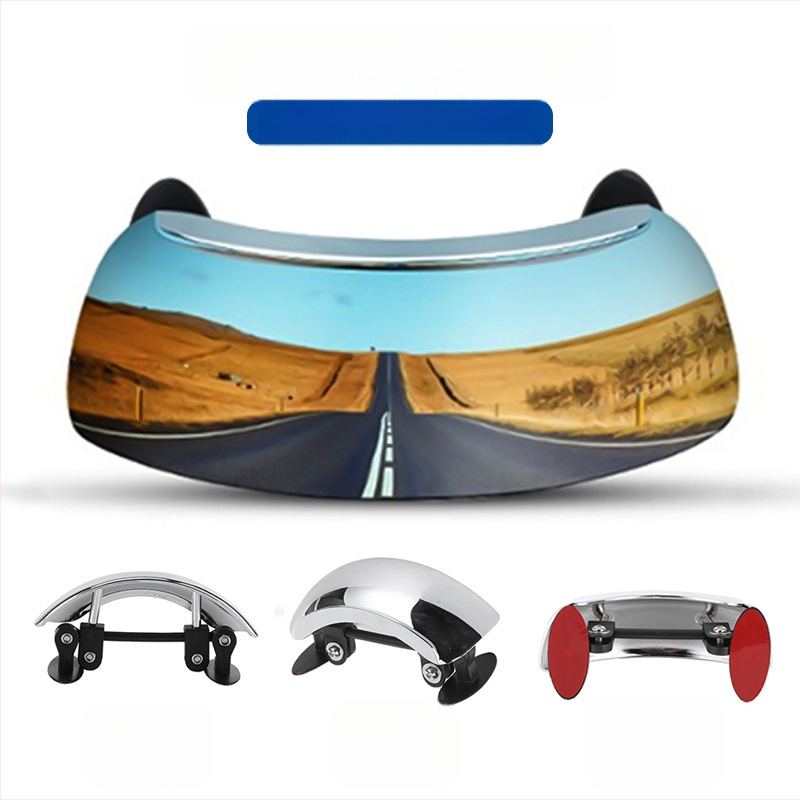 Motociklo visureigio galinio vaizdo veidrodėlis, 180° pločio kampas, stačiakampio formos, ABS, Modelis 863