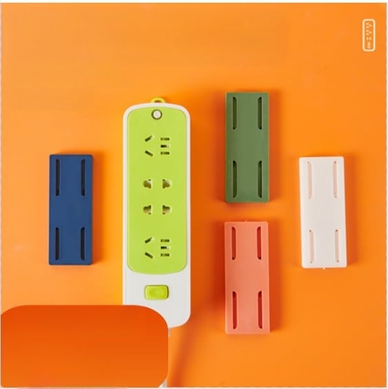 Öntapadós falra szerelhető aljzat tartó, lyukasztás nélkül, műanyag, japán stílus