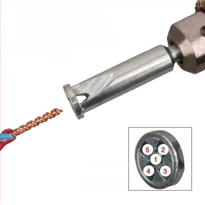 Електрически паралелен терминален конектор — без обелване, издръжлив стоманен корпус, 220V, за проводници 5-ядрени 4 мм², бърз навивач