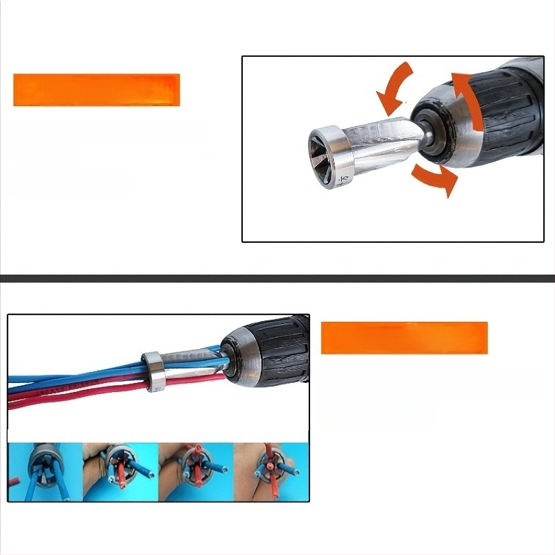 Електрически паралелен терминален конектор — без обелване, издръжлив стоманен корпус, 220V, за проводници 5-ядрени 4 мм², бърз навивач