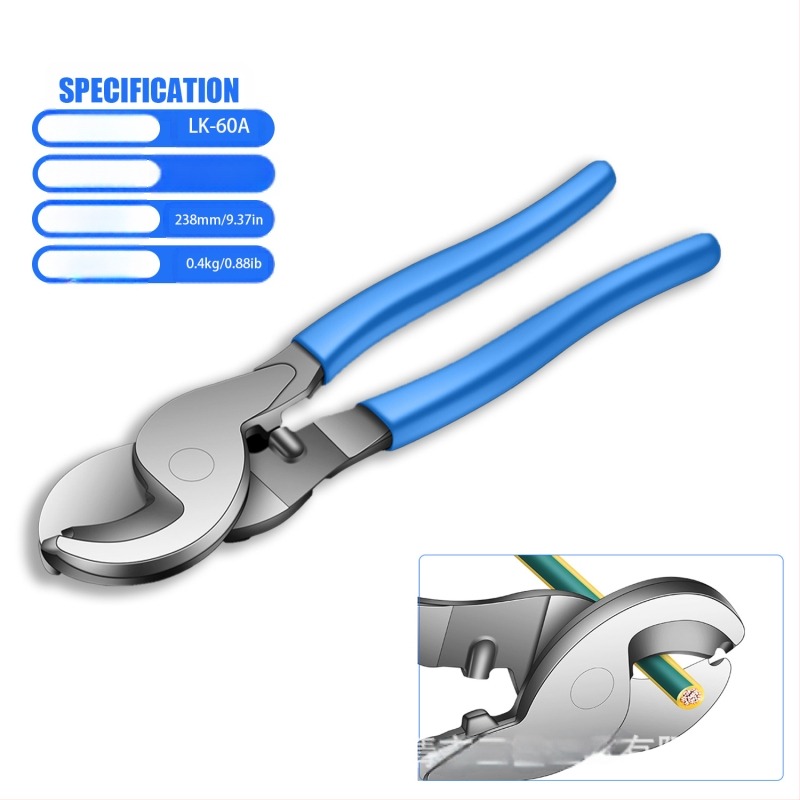 HX-50B Vielos krimavimo replės – specializuotas vamzdinių terminalų krimpavimas, laidai vario ir aliuminio, medžiaga: aukštos anglies plienas