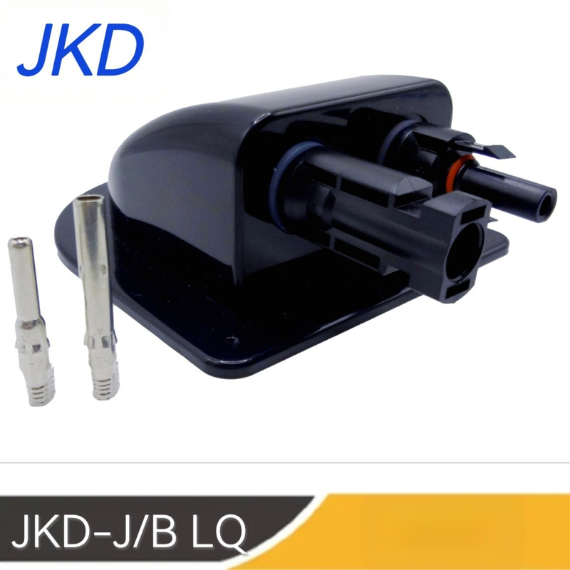 ABS vandeniui atspari saulės jungčių dėžutė, dviejų angų, RV stogo jungiamoji dėžutė