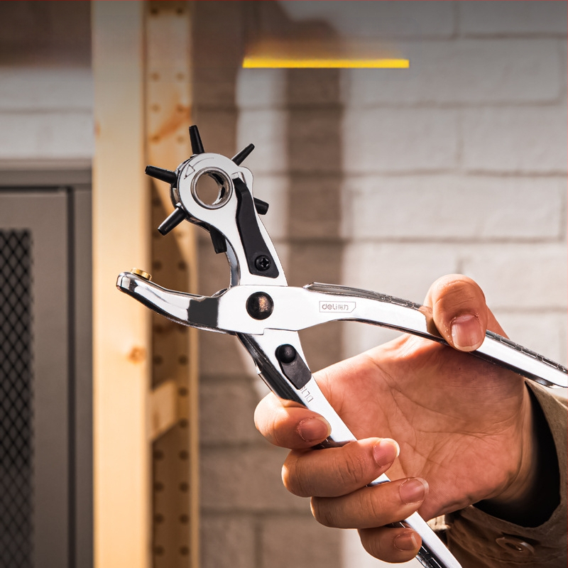 Deli Διατρητής ζωνών και δερμάτινων λωρίδων για ρολόγια – Μοντέλο 1, Ανοξείδωτος χάλυβας