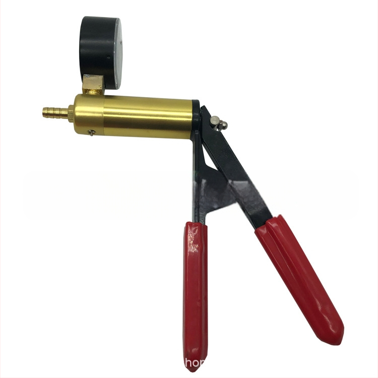 Ръчна вакуум помпа за смяна на спирачна течност, модел YB-112, диапазон 0–30 inHg (0–760 mmHg), точност: прецизност, тегло 0,9 кг.