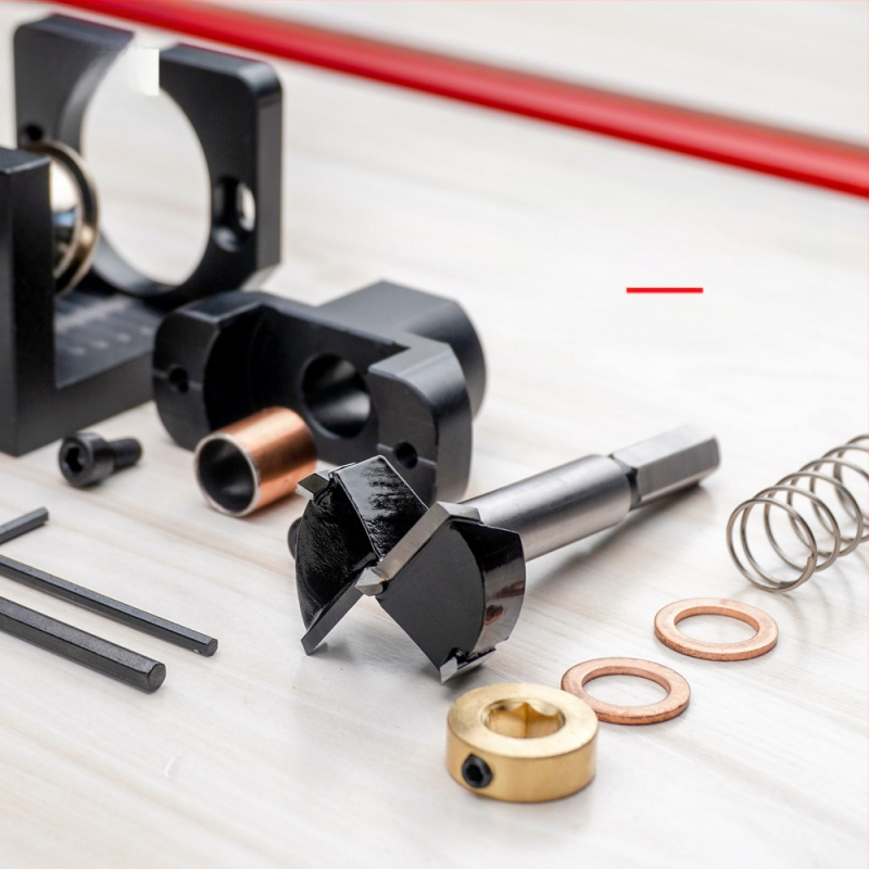 35 mm aukude positsioneerimise tööriist kappide ustele – puidutööriist