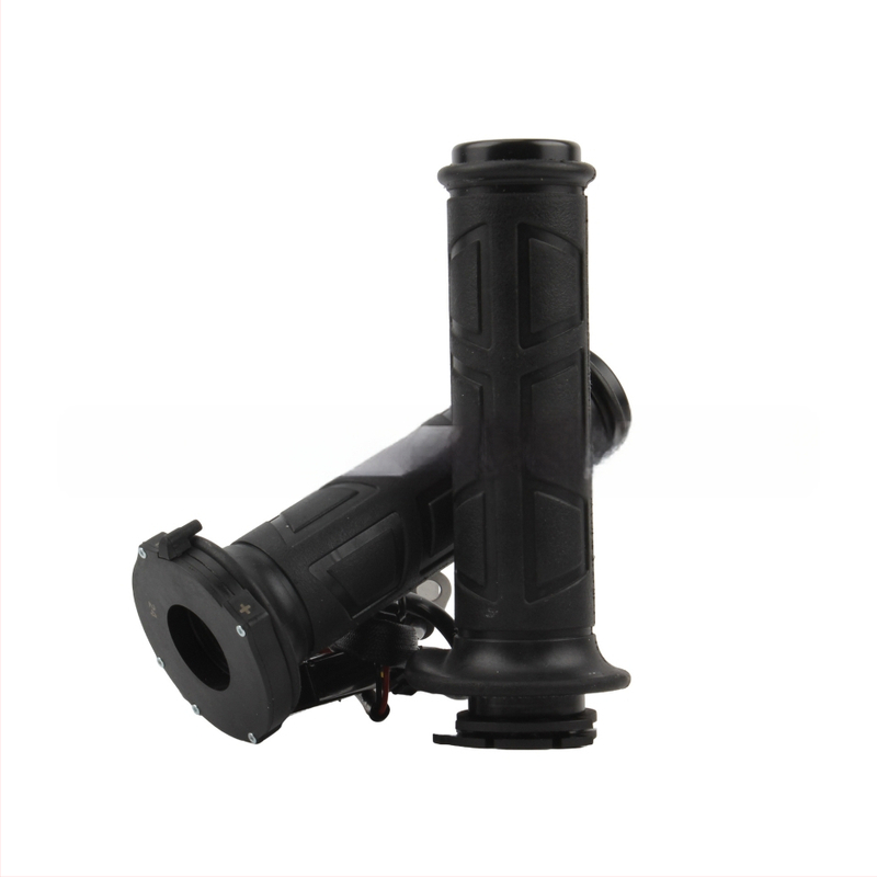 Powermotor Šildoma rankena motociklui – energijos taupymas, reguliuojama, atspari vandeniui, universali tinka, guma