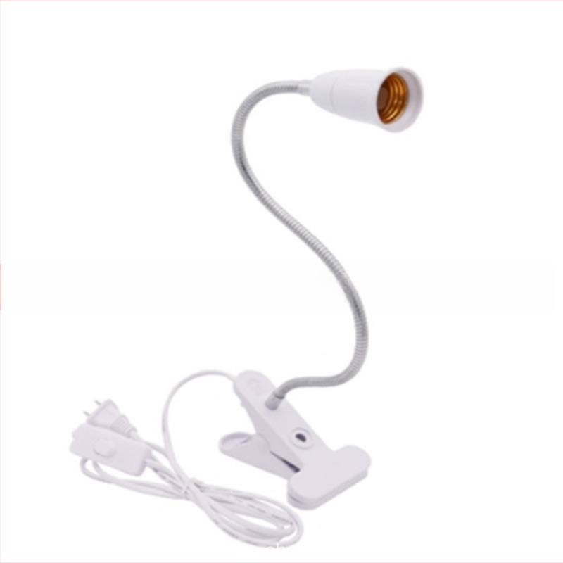 E27 LED lempos laikiklis su žarnos įtvaru – ugniai atsparus, 220V, srovė 220A, 80°C, modelis Hose clamp lamp holder