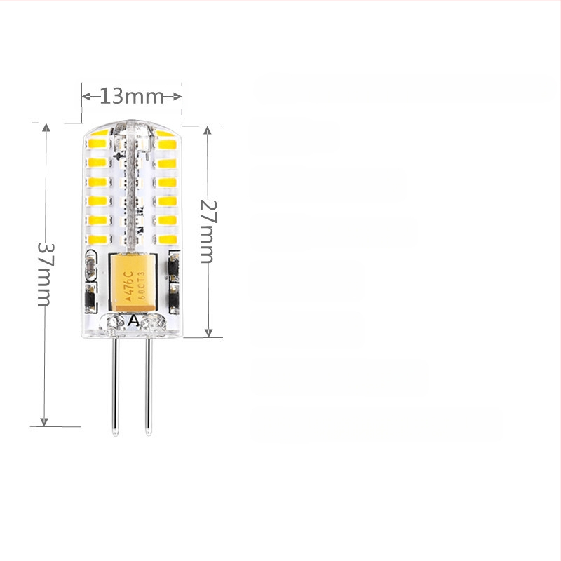 Λάμπα LED G4, 12V AC/DC, 3014-48LED, 360° δέσμη, ρυθμιζόμενος φωτισμός, IP55