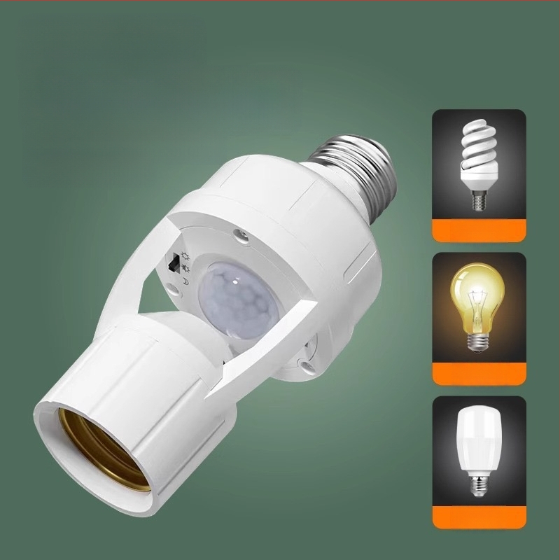 Šviestuvo laikiklis su radarinio judesio jutikliu, automatinis įjungimas, reguliuojamas, E27 lizdas, 220V/10A