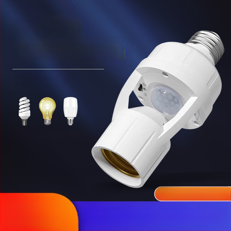 Šviestuvo laikiklis su radarinio judesio jutikliu, automatinis įjungimas, reguliuojamas, E27 lizdas, 220V/10A