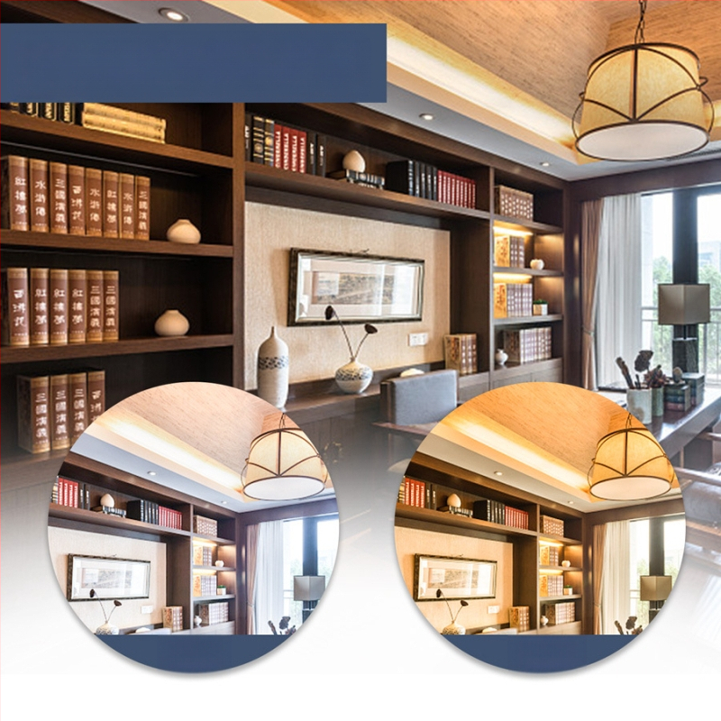 Пластмасово-алуминиева лампова чашка, 12x2835 LED, 5W, 220V, 1200 lm, 180° лъчение