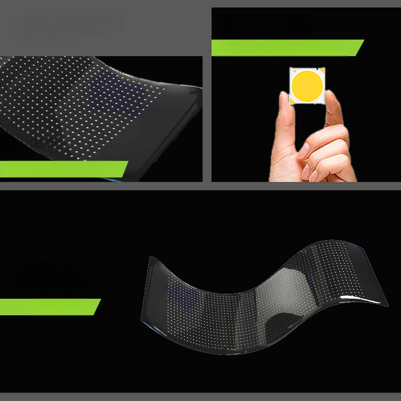 USB automobilių minkštas ekranas – lankstus reklamos ekranas, PU+FPCB, 10W, 5V/2A, Bluetooth programos valdymas, pilnos spalvos ekranas