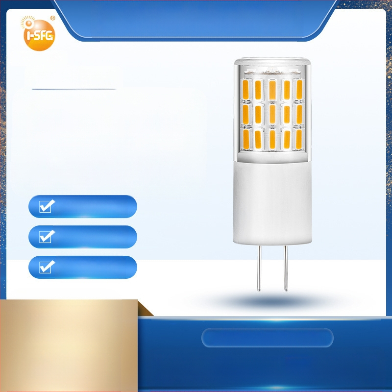 LED λαμπτήρας καλαμποκιού G4, ρυθμιζόμενος, 12-24V, 45× LED κόκκοι 4014, 360° δέσμη, 270 lm