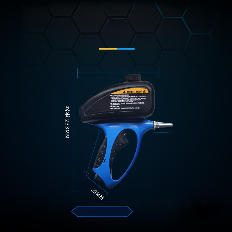 Pneumatinis smėliavimo purkštuvas stiklo graviravimui ir kapinių paminklų graviravimui, atspari korozijai, serija 1, klasifikacija 11, taikymo sritis 4