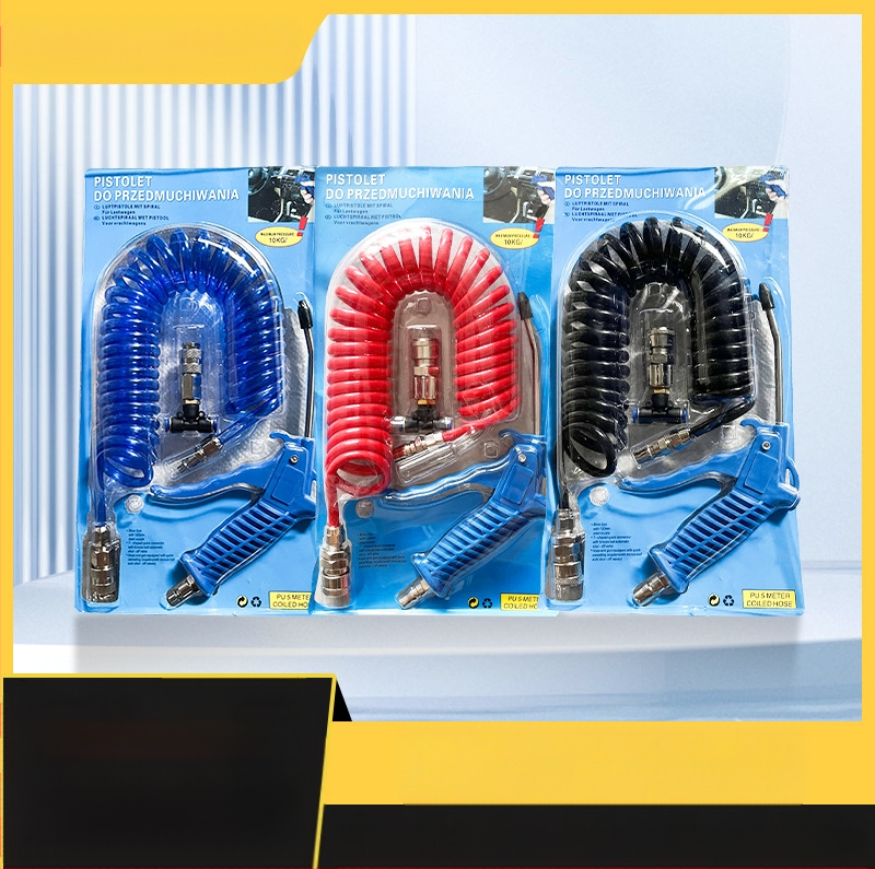 Σετ πνευματικού πύρου για φύσημα σκόνης – ευρωπαϊκό/ιαπωνικό στυλ, PU ελατήριο, σπειροειδής σωλήνας και σπειροειδής αεραγωγός; Μάρκα: Dan Yi; Μοντέλο: Auto parts; Εφαρμογή: εξοπλισμός οχήματος/μηχανολογικός εξοπλισμός; Κύρια αγορά: Oceania