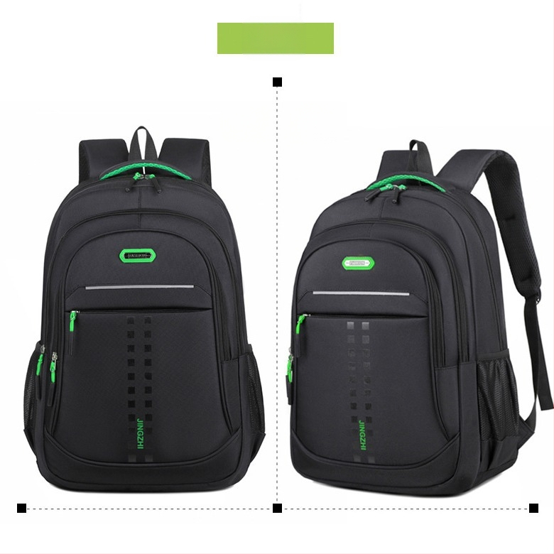 Uniszex laptop hátizsák bővíthető kialakítással, Oxford anyagból, geometrikus mintázat, poliészter bélés