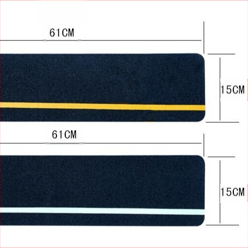 Luminescējošas atstarojošas kāpņu lentes, pretslīdes lente, PVC, 0.75 mm biezums, ūdensizturīga, nodilumizturīga, pielāgota druka