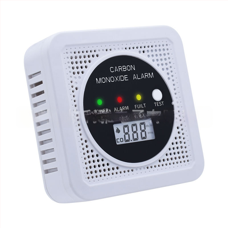 Комбиниран детектор за въглероден оксид и дим, 360° детекция, проводен, стенен монтаж, обхват 30 m², захранване 4.5V